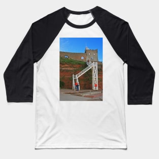 Jacob's Ladder, Sidmouth, Devon Baseball T-Shirt